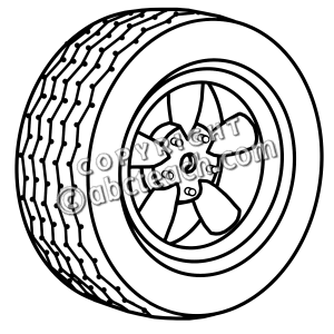 300x300 Wheel Clipart Outline