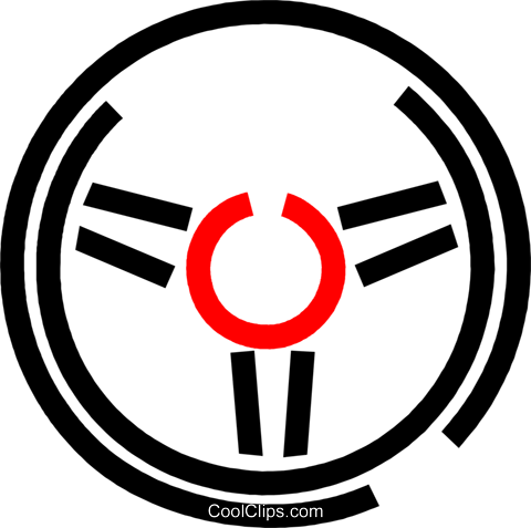 480x477 Steering Wheel Royalty Free Vector Clip Art Illustration Vc026329
