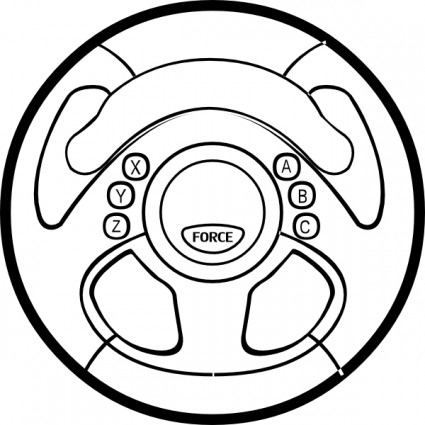 425x425 Car Wheel Force Feedback Wheel Clip Art Free Vector In Open Office