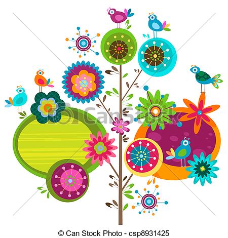 450x470 Illustration Clipart Whimsical Tree