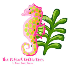 340x270 Preppy Palm Tree Clip Art Original Art Download Whimsical