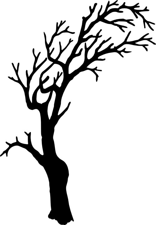 500x723 Silhouette Tree Silhouette Of Tree Clipart Free Clipartfest