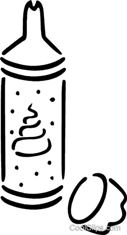 260x480 Whipped Cream Royalty Free Vector Clip Art Illustration Vc035317