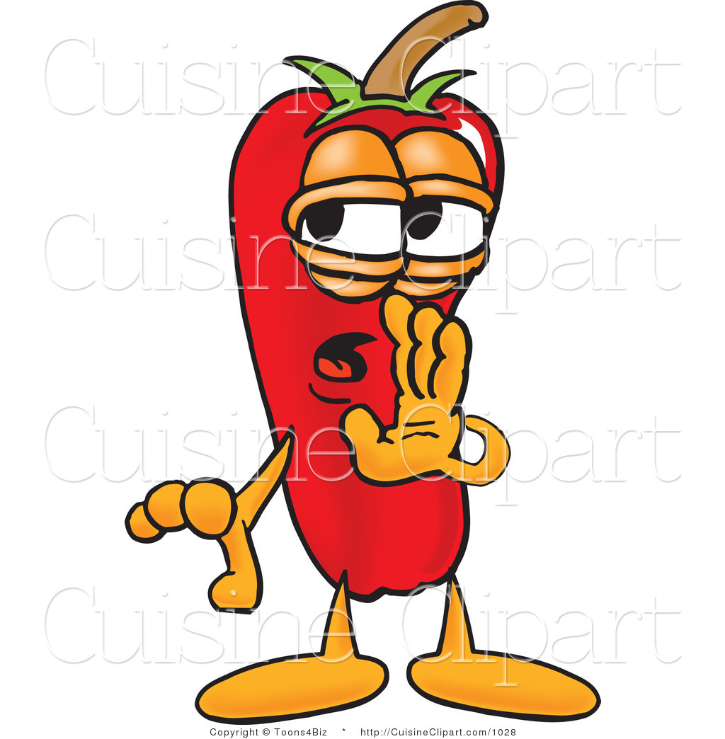 1024x1044 Cuisine Clipart Of A Sly Chili Pepper Mascot Cartoon Character