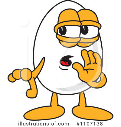 400x420 Egg Mascot Clipart