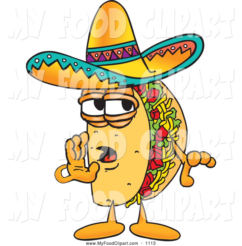 1024x1044 Food Clip Art Of A Sneaky Taco Mascot Cartoon Character Whispering