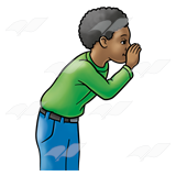 160x160 Abeka Clip Art Boy Whispering