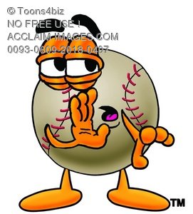 271x300 Illustration Of A Baseball Cartoon Character Whispering