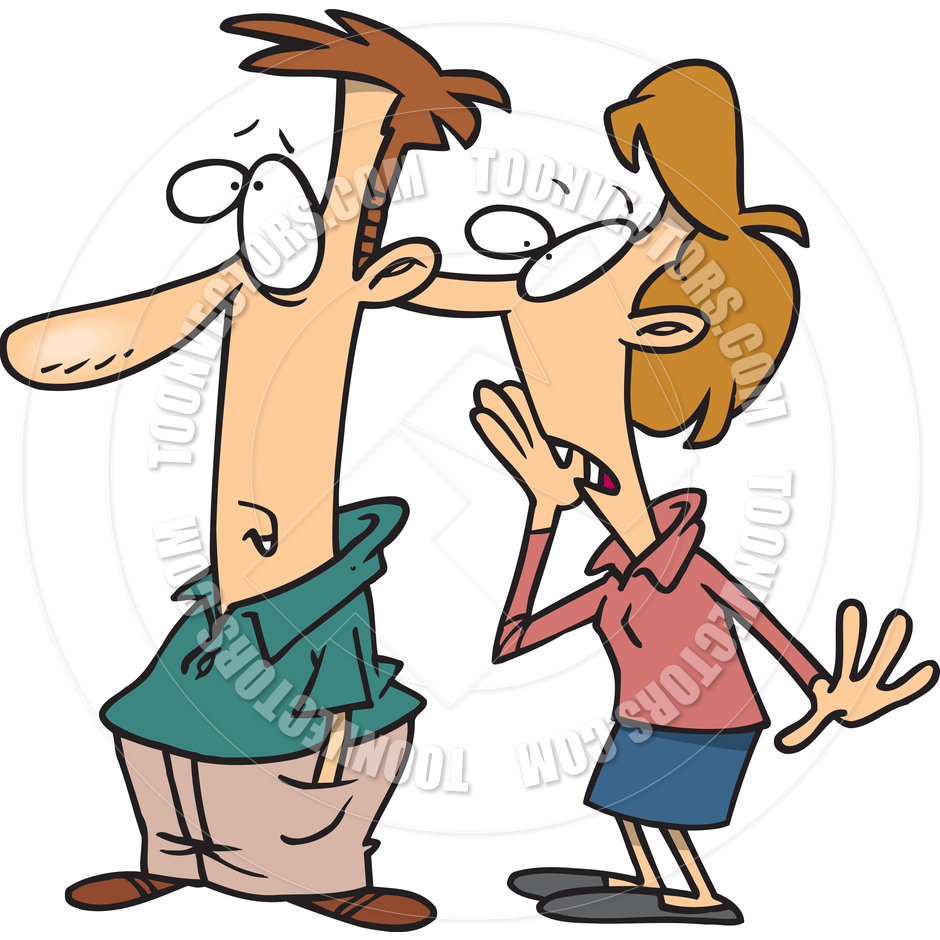 940x940 Cartoon Whisper Secret By Ron Leishman Toon Vectors Eps