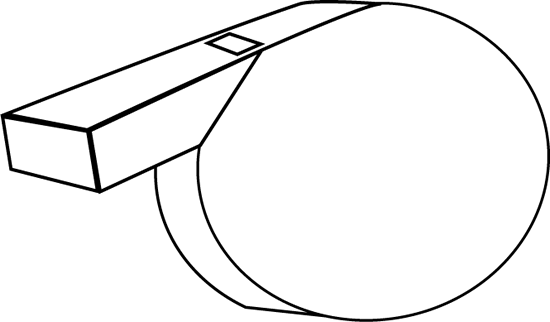 550x322 Black And White Whistle Clip Art