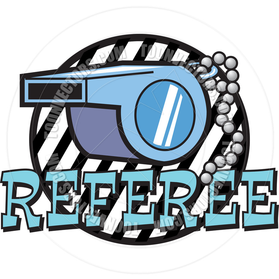 940x940 Cartoon Referee Whistle Vector Illustration By Clip Art Guy Toon