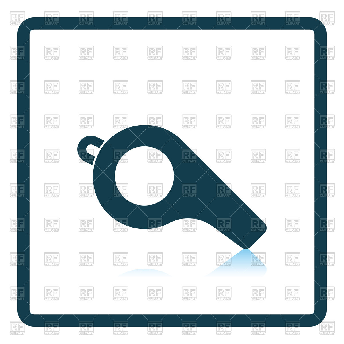 1200x1200 American Football Whistle Icon Royalty Free Vector Clip Art Image