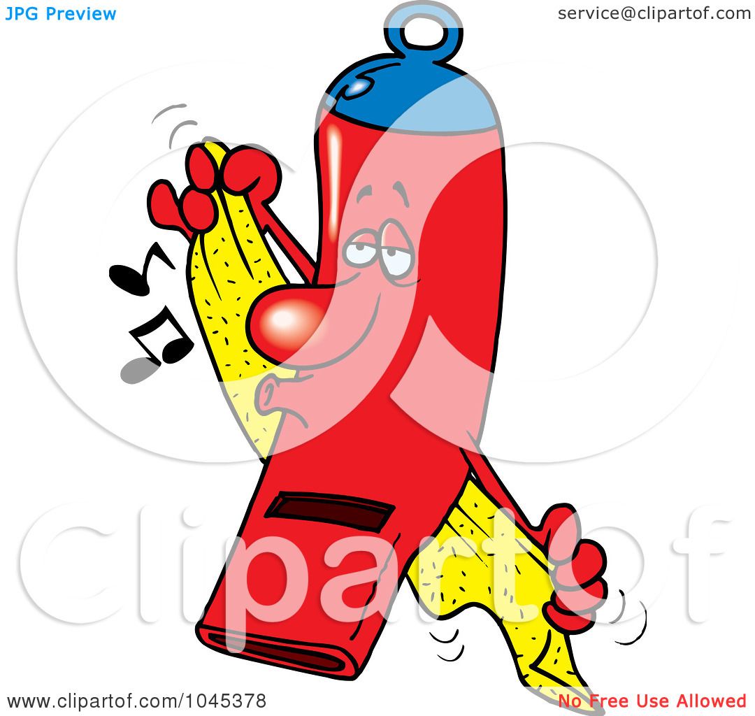 1080x1024 Royalty Free (Rf) Clip Art Illustration Of A Cartoon Clean Whistle