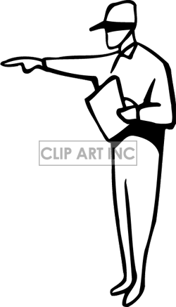 250x437 Coach Clipart 440581 Royalty Free Rf Cliprt Illustration