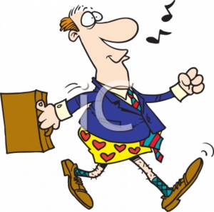 300x298 Clipart Illustration Of A Whistling Man With No Pants