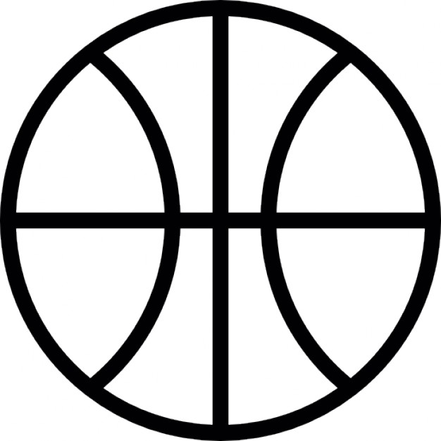 626x626 Basketball Ball Outline Icons Free Download