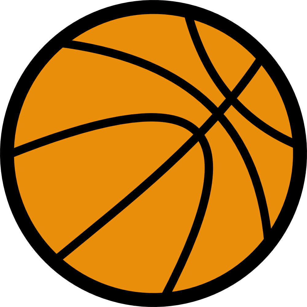 999x999 Basketball Ball Clipart Black And White