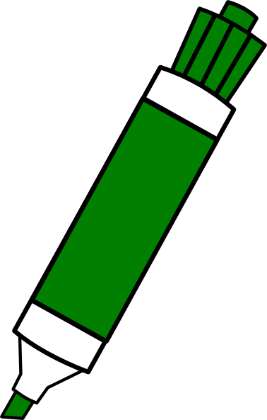 378x593 Green Dry Erase Marker Clip Art