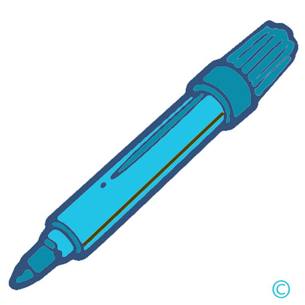 1000x1000 Markers Cute Clipart