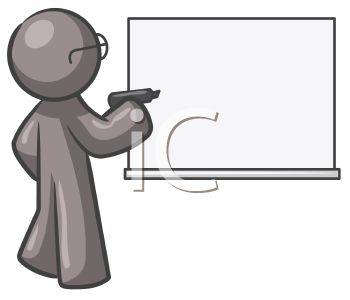 350x300 Teacher Character Writing On A Dry Erase Board