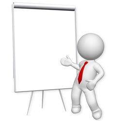 250x250 3d Clipart Whiteboard