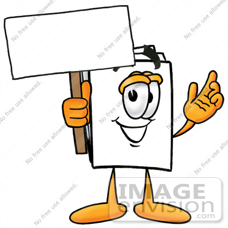 450x450 Clip Art Graphic Of A White Copy And Print Paper Cartoon Character