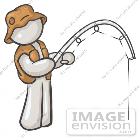 450x450 Clip Art Graphic Of A White Guy Character Fishing