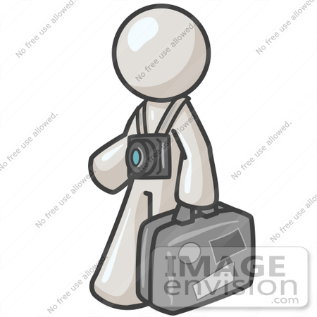450x450 Clip Art Graphic Of A White Guy Character Tourist With A Camera