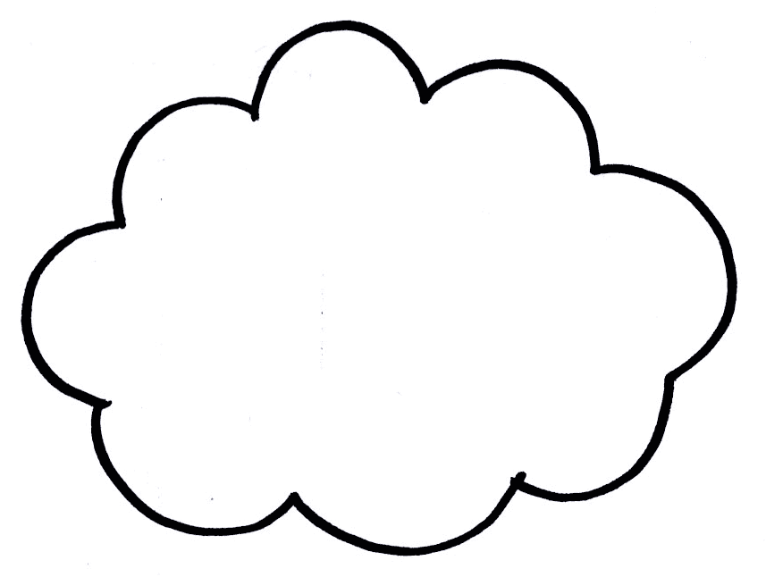 857x646 Cloud Outline Clip Art