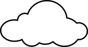 300x159 White Cloud Clip Art