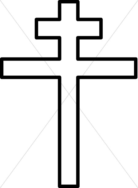 449x612 Double Cross Clip Art