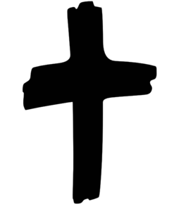 264x297 Free Black And White Cross Clipart