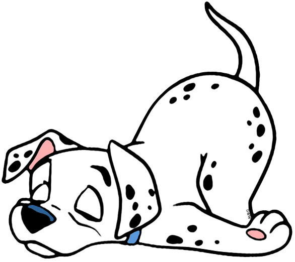 586x522 Dalmation Clipart Sleepy Dog
