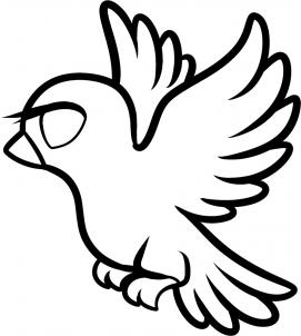 271x302 How To Draw How To Draw A Dove For Kids
