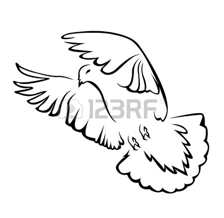 450x439 8,851 White Dove Stock Illustrations, Cliparts And Royalty Free