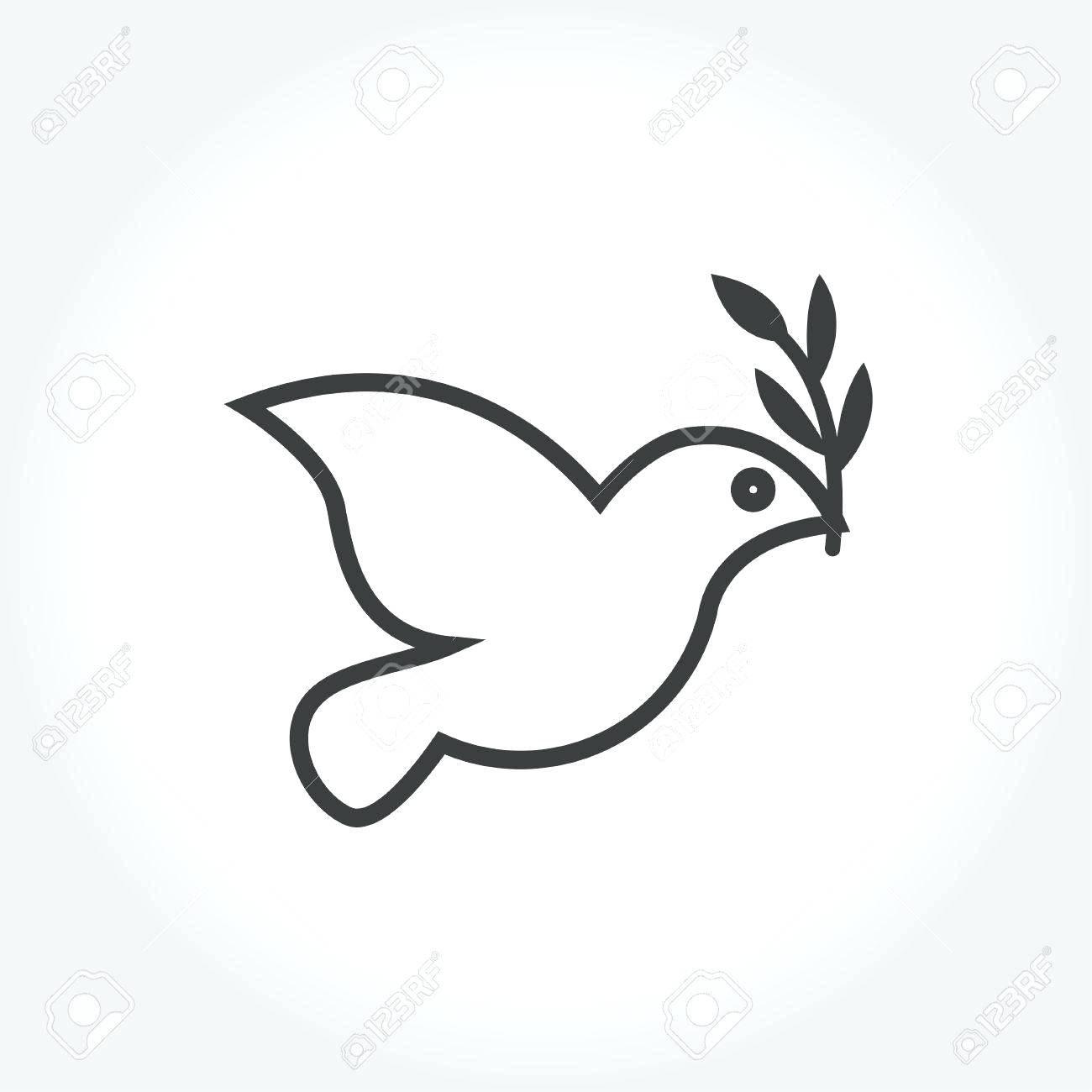 1300x1300 Dove Birds Drawings Best 145 Interesting Outline Of A Pictures