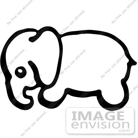 450x450 White Clipart Baby Elephant