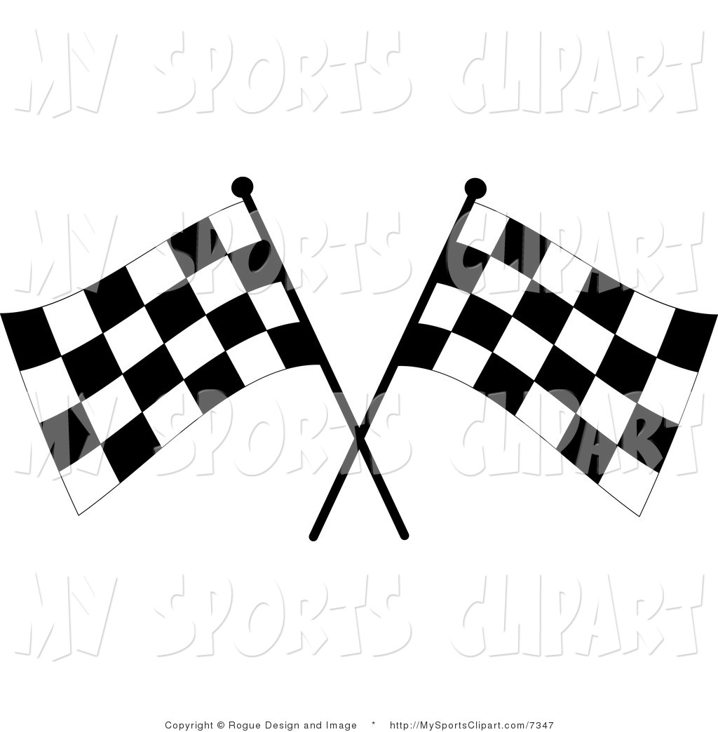 1024x1044 Sports Clip Art Of A Two Checkered Flags By Pams Clipart