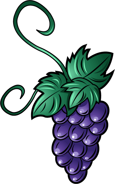 384x611 Free Clip Art Food Fruit Bunch Of Grapes