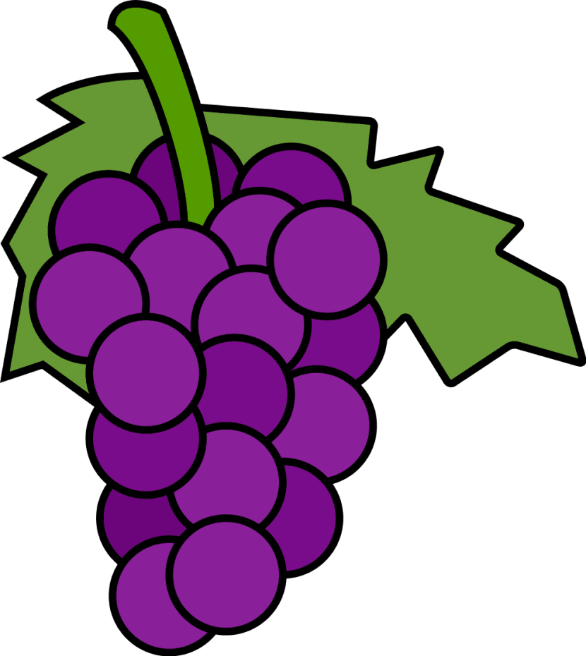 830x930 Grapes Clipart 2