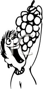 146x300 Man Eating Grapes