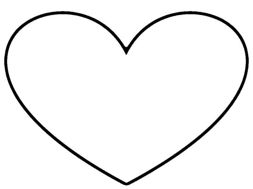 830x621 Black And White Heart Clip Art