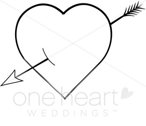 300x259 Heart Arrow Clip Art