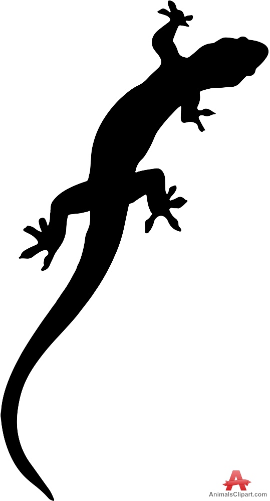 539x999 Lizard Clipart Silhouette