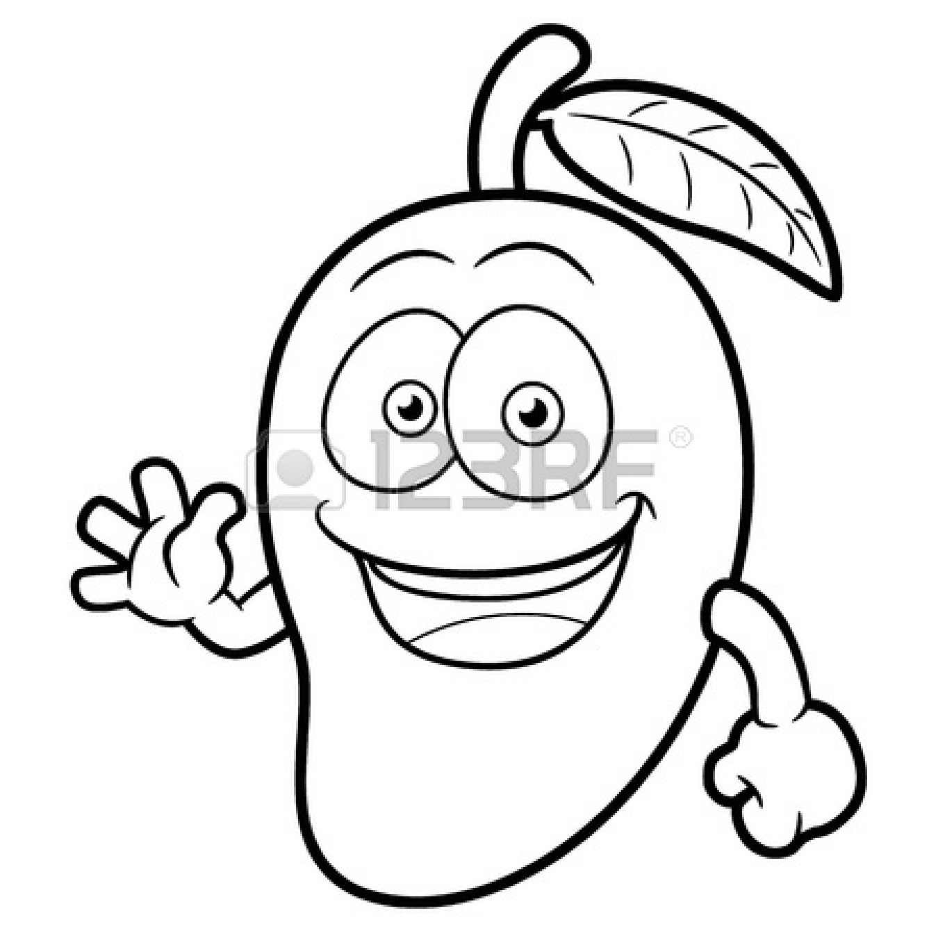 1350x1350 Mango Clipart Face