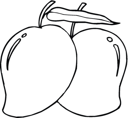 430x396 Mango Coloring Pages 3 Coloringpagehub
