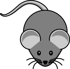 298x294 Simple Mouse Dark Grey Clip Art