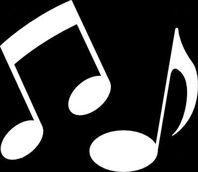 400x347 White Music Notes Clipart Panda