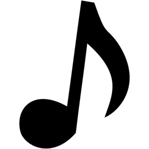 300x300 Black And White Music Notes Clipart Panda