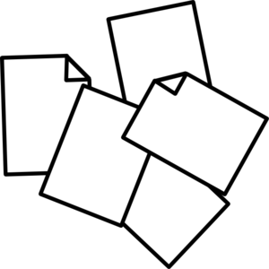 300x300 Paper Clipart Scattered